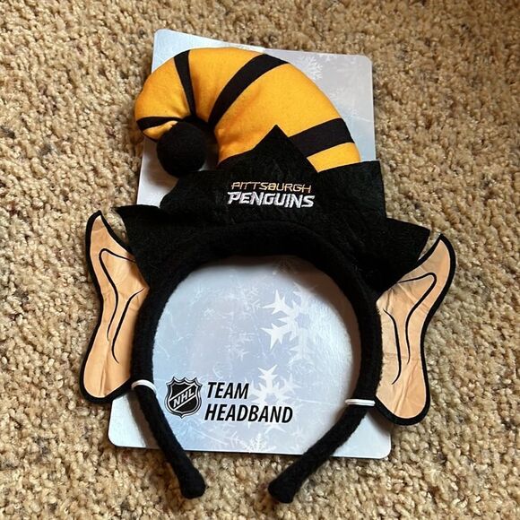 Set of 2 NWT & NWOT NHL Pittsburgh Penquins Headband. - Picture 3 of 7